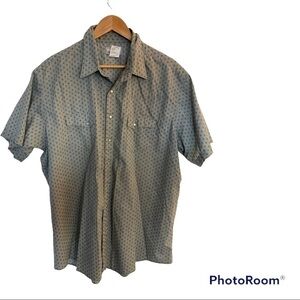 Vintage Wrangler Wrancher Shirt‎ Short Sleeve Men’s Size 2XT Tall Long